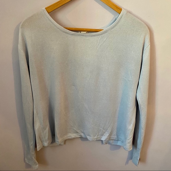 GARAGE open back light blue shirt - Picture 1 of 2